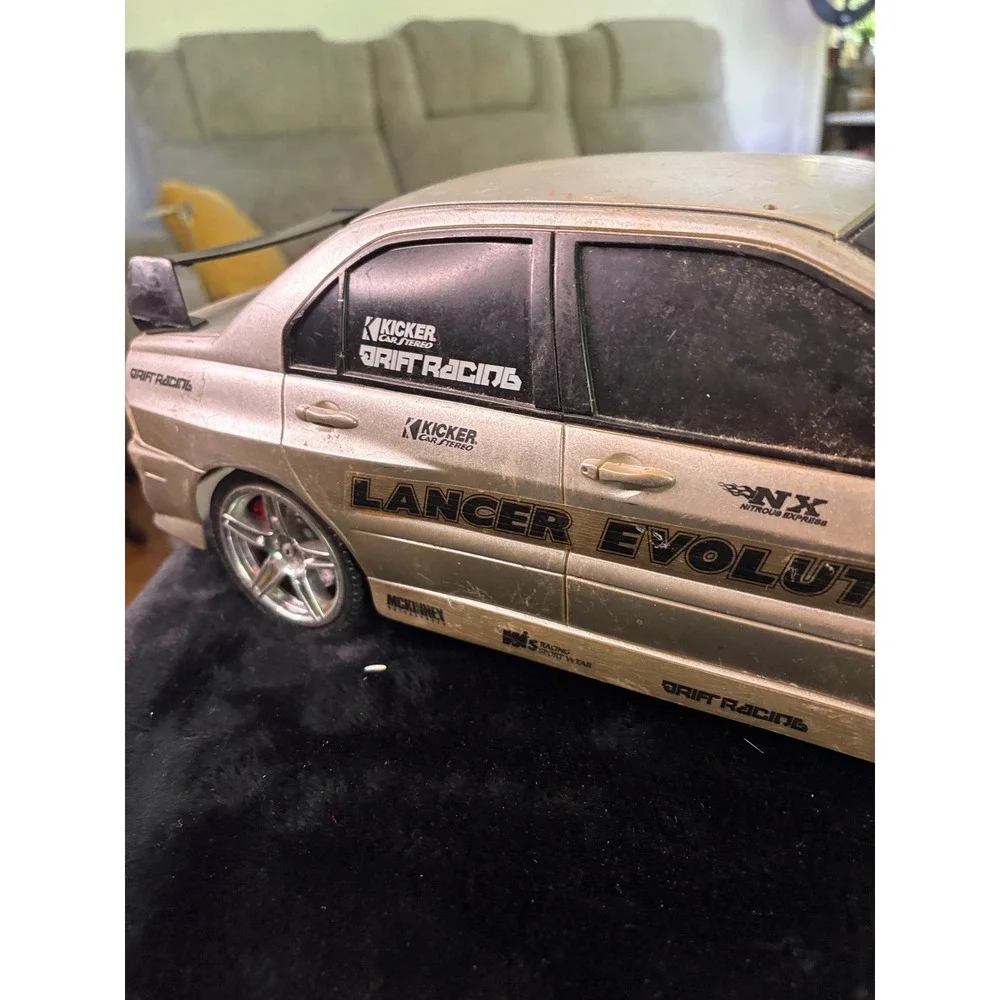 Parts only- Scientific Toys Mitsubishi Lancer Evolution Drift RC Car Silver JDM
